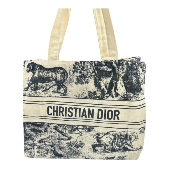 Dior Dioriviera Jute Novelty Tote with bottom board - Picture 13 of 14